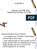 Chapter 4 - Socias System & Organizational Culture