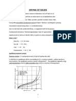 Lecture Notes II - DRYING OF SOLIDS