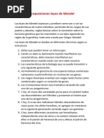 Proposiciones Leyes de Mendel