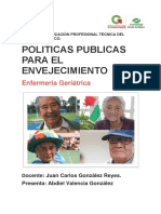 Politicas Publicas para El Envejecimiento