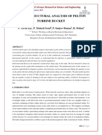 Design, Structural Analysis of Pelton Turbine Bucket: N. Tarun Raj