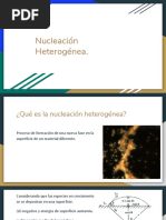 Nucleación Heterogénea.