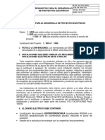 Requisitos para El Desarrollo de Proyectos Electricos