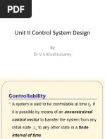 Unit II Control System Design