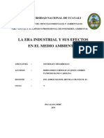 La Era Industrial y Sus Efectos en El Medio Ambiente