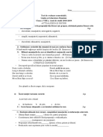 Test de Evaluare Semrstrialăcl8