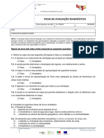 Ficha Avaliação Diagnóstica - 10ºano