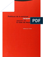 Jacques Derrida Politicas de La Amistad 5795591dafcc5 PDF