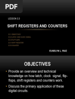 Shift Registers and Counters