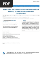 Generation and Characterization of A Monoclonal Antibody Against Pseudorabies Virus Glycoprotein C