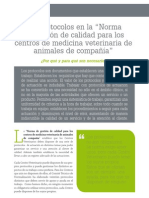 CV - 41 - Los Protocolos en La Norma de Gestión de Calidad para Los Centros de Medicina Veterinaria de Animales de Compañía