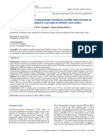 Ventilator Associated Pneumonia: Incidence, Profile and Outcome in Pediatric Intensive Care Unit of Tertiary Care Centre