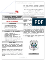 1º Simulado - PCES - Investigador