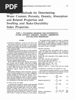 ISRM Standard Water Content Etc