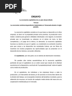 Ensayo Economia Capitalista y Economia Rentista