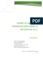 Diseño de Mezclas de Hormigón - Metodo Aci