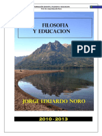 Filosofía de La Educación - Jorge Noro