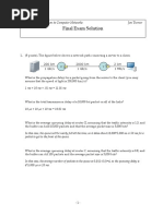 Final Exam Solution: CSE 473 - Introduction To Computer Networks Jon Turner