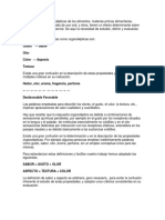 Las Propiedades Organolépticas de Los Alimentos