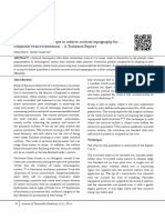 Microbrush Stamp Technique To Achieve Occlusal Topography For Composite Resin Restorations - A Technical Report