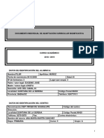 Documento Individual de Adaptacion Curricular Significativa