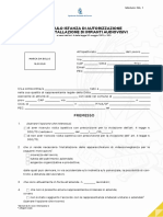 Modulo INL 1 Istanza Autorizzazione Installazione Impianti Audiovisivi PDF