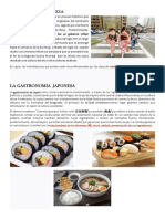 La Cultura Japonesa, Gastronomia Japonesa y La Cocina Nikkei