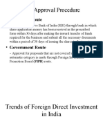 FDI Approval Procedure: - Automatic Route