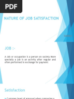 Nature of Job Satisfaction