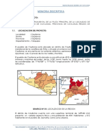 Memoria Descriptiva Proyecto Plaza Puquina