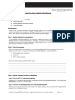 PT Activity 8.4.6: Troubleshooting Network Problems: Learning Objectives