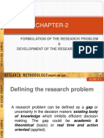 Ch. 2 - Formulation of The Research Problem