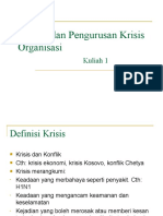 Krisis Organisasi Pengenalan