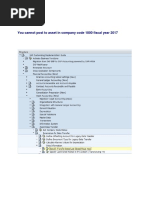 You Cannot Post To Asset in Company Code 1800 Fiscal Year 2017