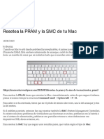 Resetea La PRAM y La SMC de Tu Mac