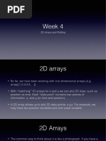 Week 4: 2D Arrays and Plotting