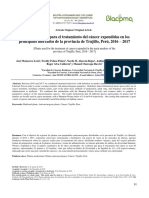 Plantas Utilizadas para El Tratamiento Del Cáncer Expendidas en Los Principales Mercados de La Provincia de Trujillo, Perú, 2016 - 2017