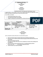 Section A: Peperiksaan Awal Tahun 2017 Bahasa Inggeris Kertas 1 SMK Perempuan Methodist, Ipoh