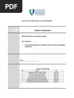 Bomb Calorimetry Lab Proposal