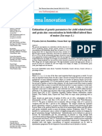 Estimation of Genetic Parameters For Yield Related Traits and Grain Zinc Concentration in Biofortified Inbred Lines of Maize (Zea Mays L.)