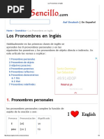 Los Pronombres en Inglés