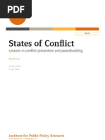 States of Conflict: Lessons in Conflict Prevention and Peacebuilding