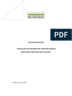 Construccion de Indicadores de Reinsercion Social de Adolescentes Infractores de La Ley Penal