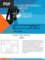 Programación Orientada A Objetos Vs Programación Estructurada