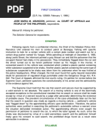 Jose Maria M. Asuncion, Petitioner, vs. Court of Appeals and PEOPLE OF THE PHILIPPINES, Respondents