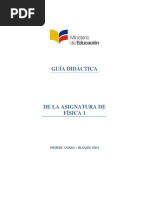 Guia Didactica de 1ro Bgu Fisica I