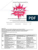 Arise 2018 Provisonal Agenda