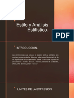 Estilo y Analisis Estilistico