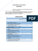 Cuestionario de Clima Laboral118888