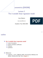 Econometrics (EM2008) The K-Variable Linear Regression Model